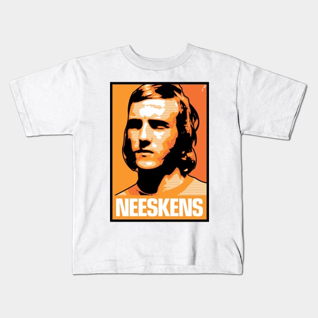 Neeskens - NETHERLANDS Kids T-Shirt by DAFTFISH